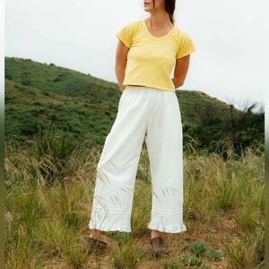 NWOT RUDY JUDE Pillowcase Pants In Color "Salt", XL